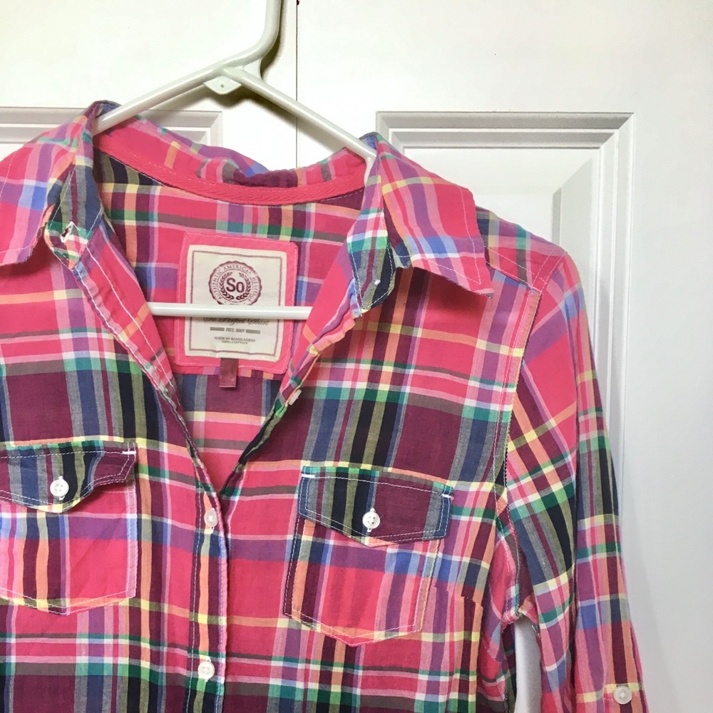 🔲 SO plaid shirt